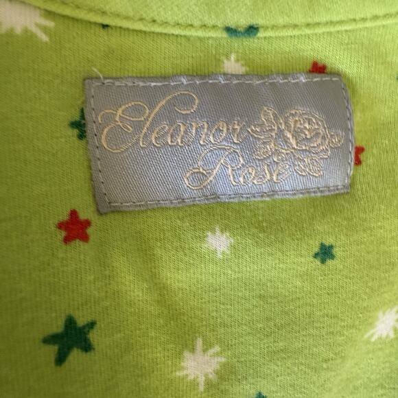 Eleanor Rose Girls Christmas Tree Rhonda Dress Size 6-7 Long Sleeve Holiday - Picture 6 of 8